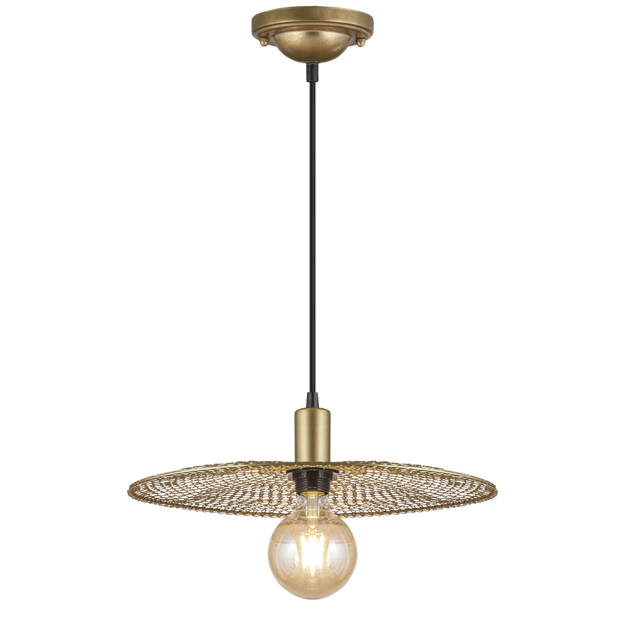 COLGANTE PORTALS ORO ENVEJECID 1 X 60W E-27