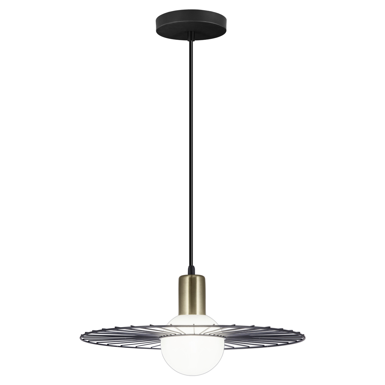 COLGANTE NIZA NEGRO 1 X 40W G-9