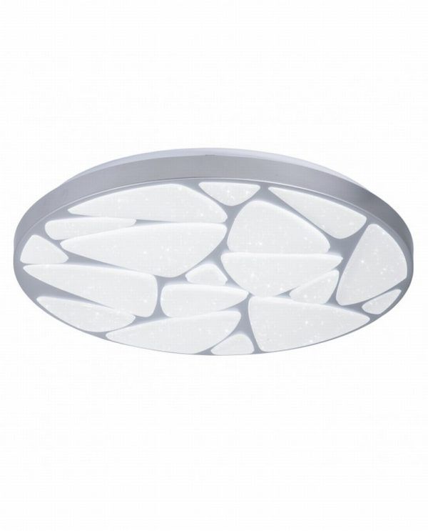 ELECTRICIDAD CERNUDA - PLAFON 50 FIUME PLATA LED 50W 4750LM 2500-6500K