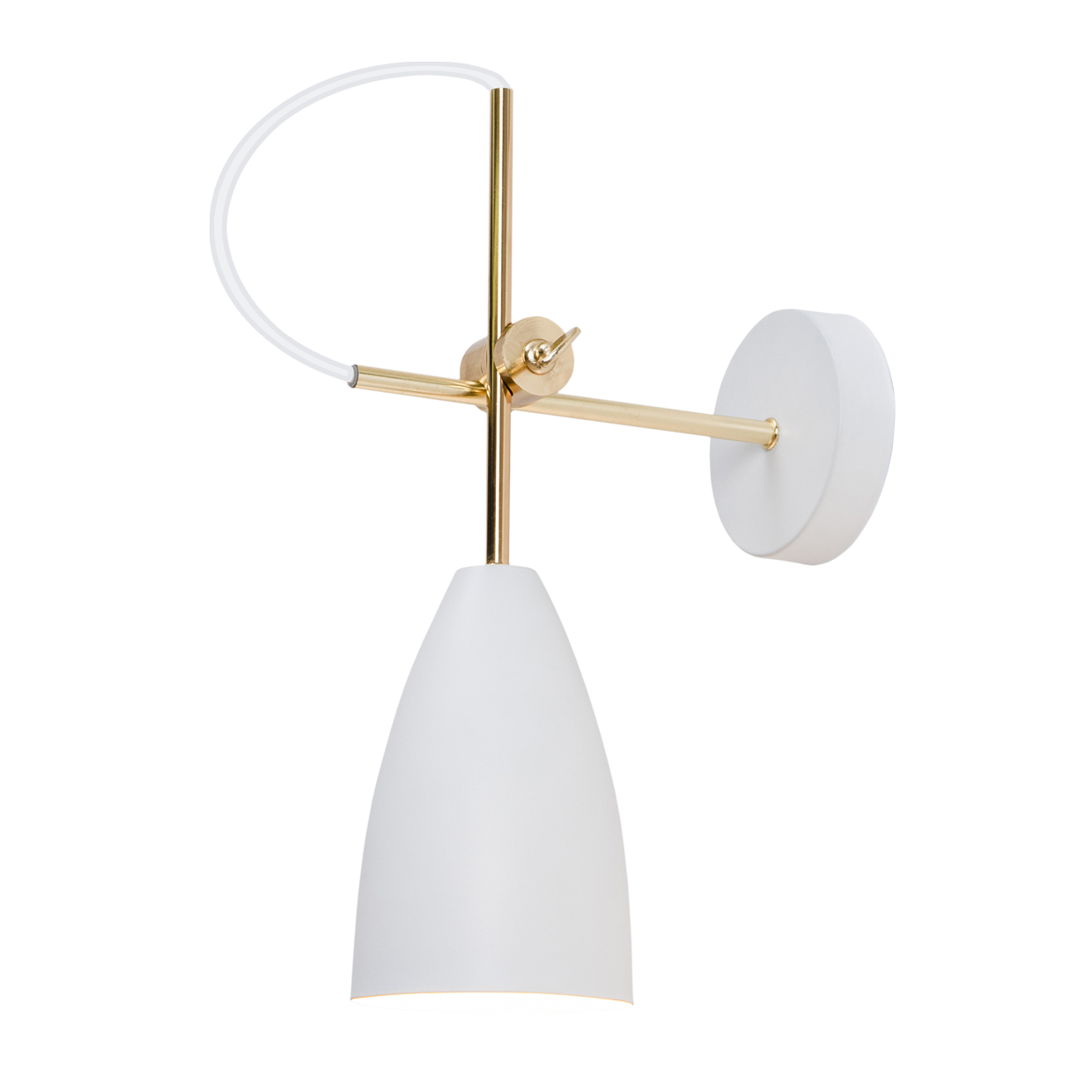 APLIQUE MANUS NEGRO-BRASS 1 X 60W E-27