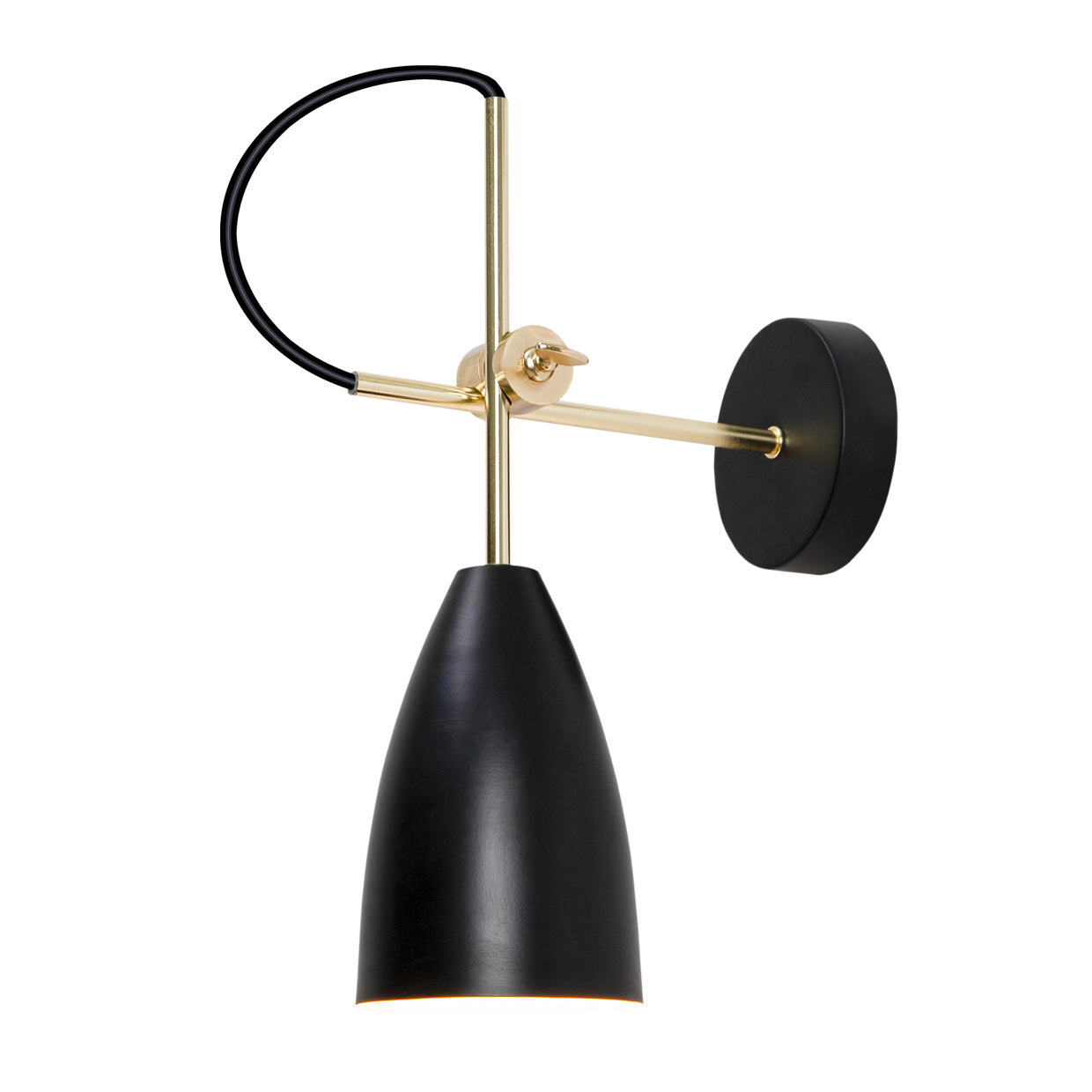 APLIQUE MANUS BLANCO-BRASS 1 X 60W E-27