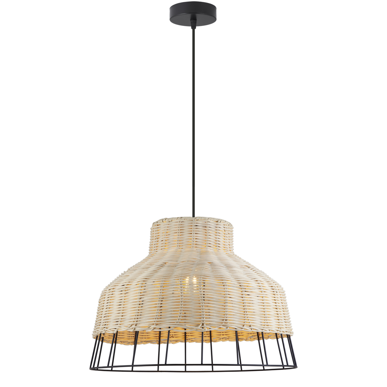 COLGANTE YADA METAL – RATÁN 1 X 60W E-27