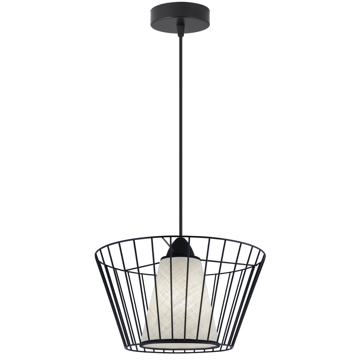 COLGANTE FEDELE PANTALLA TELA 1 X 60W E-27