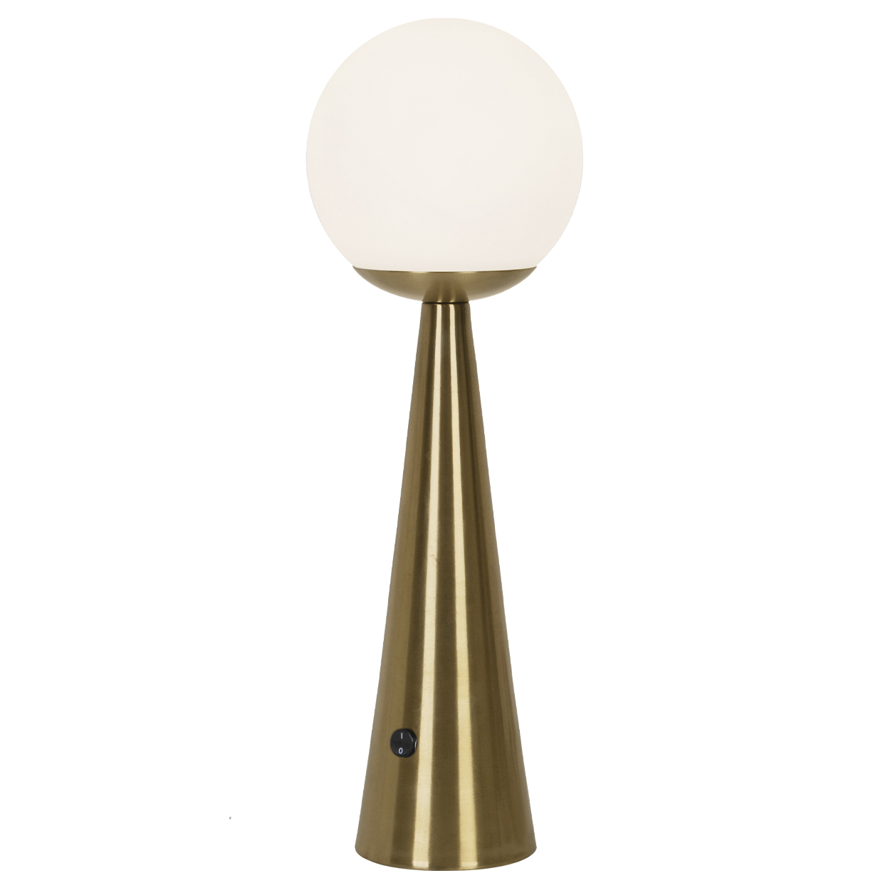 SOBREMESA PATRICK LATÓN-OPAL 1 X 25W E-27