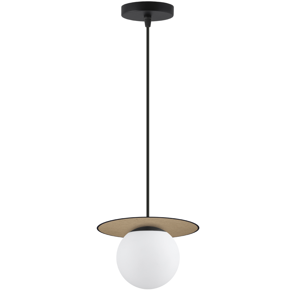 COLGANTE 1L ASTOR RAFIA – OPAL 1 X 40W E-14