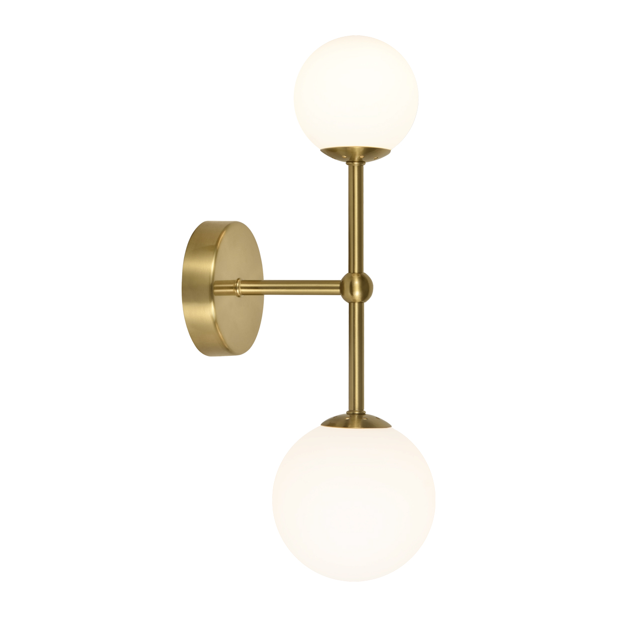 APLIQUE 2L. COSMICA LATÓN 2 X 28W G-9