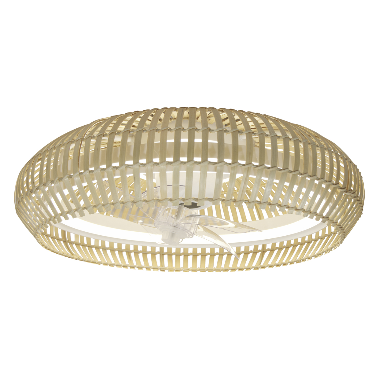 VENTILADOR MILO BLANCO-BAMBOO 55X20CMS – 30W