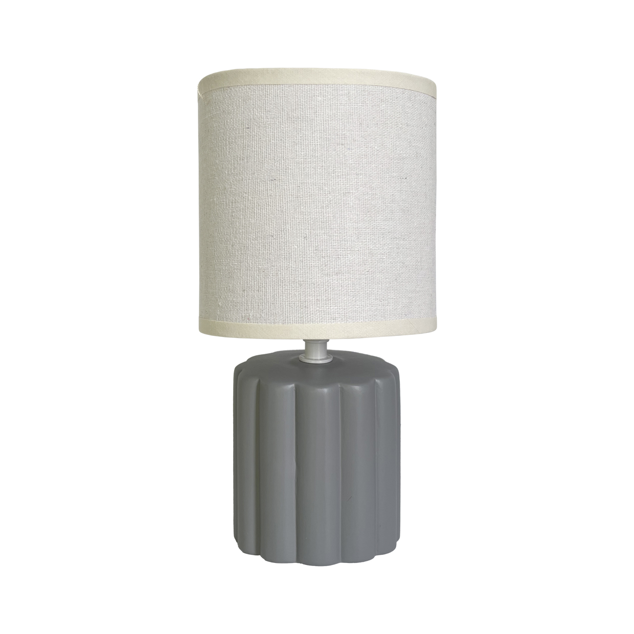 SOBREMESA BARLOW GRIS 1 X 40W E-14