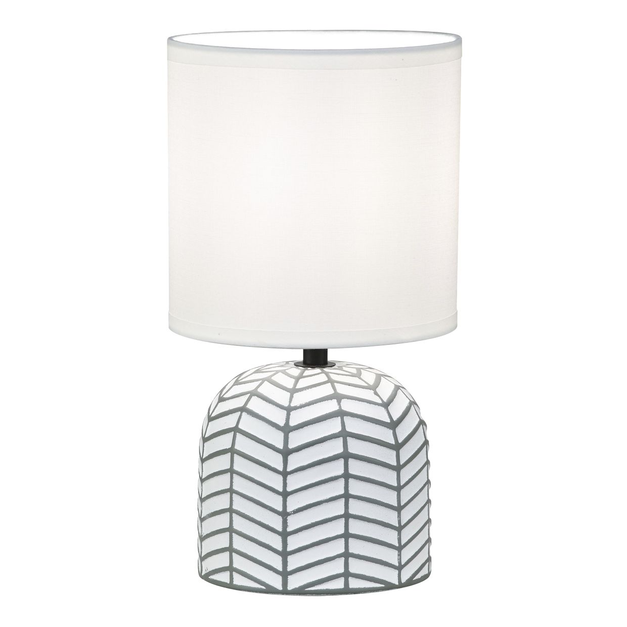 SOBREMESA DARREN BLANCO/GRIS 1 X 40W E-14