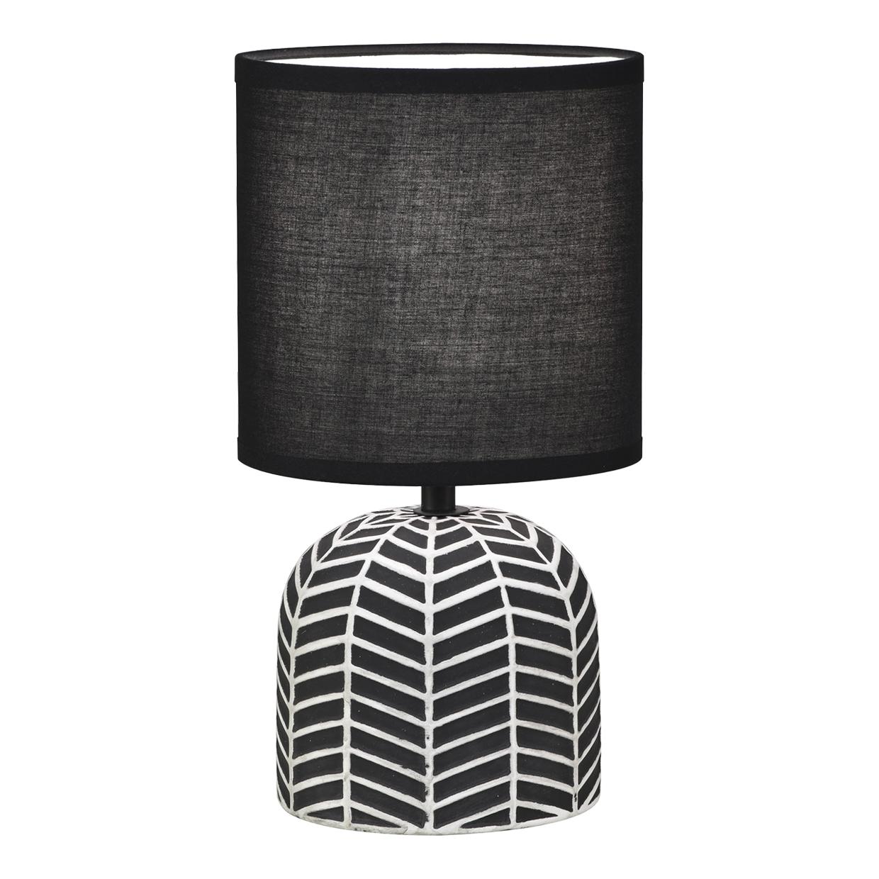 SOBREMESA DARREN NEGRO/BLANCO 1 X 40W E-14