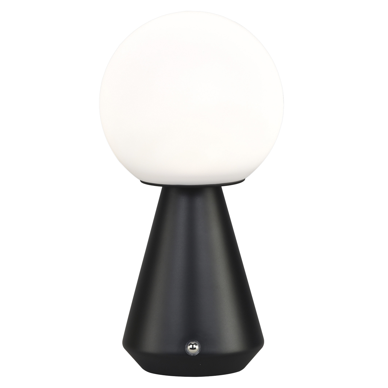 SOBREMESA LOGAL NEGRO LED – BATERIA RECARGABLE