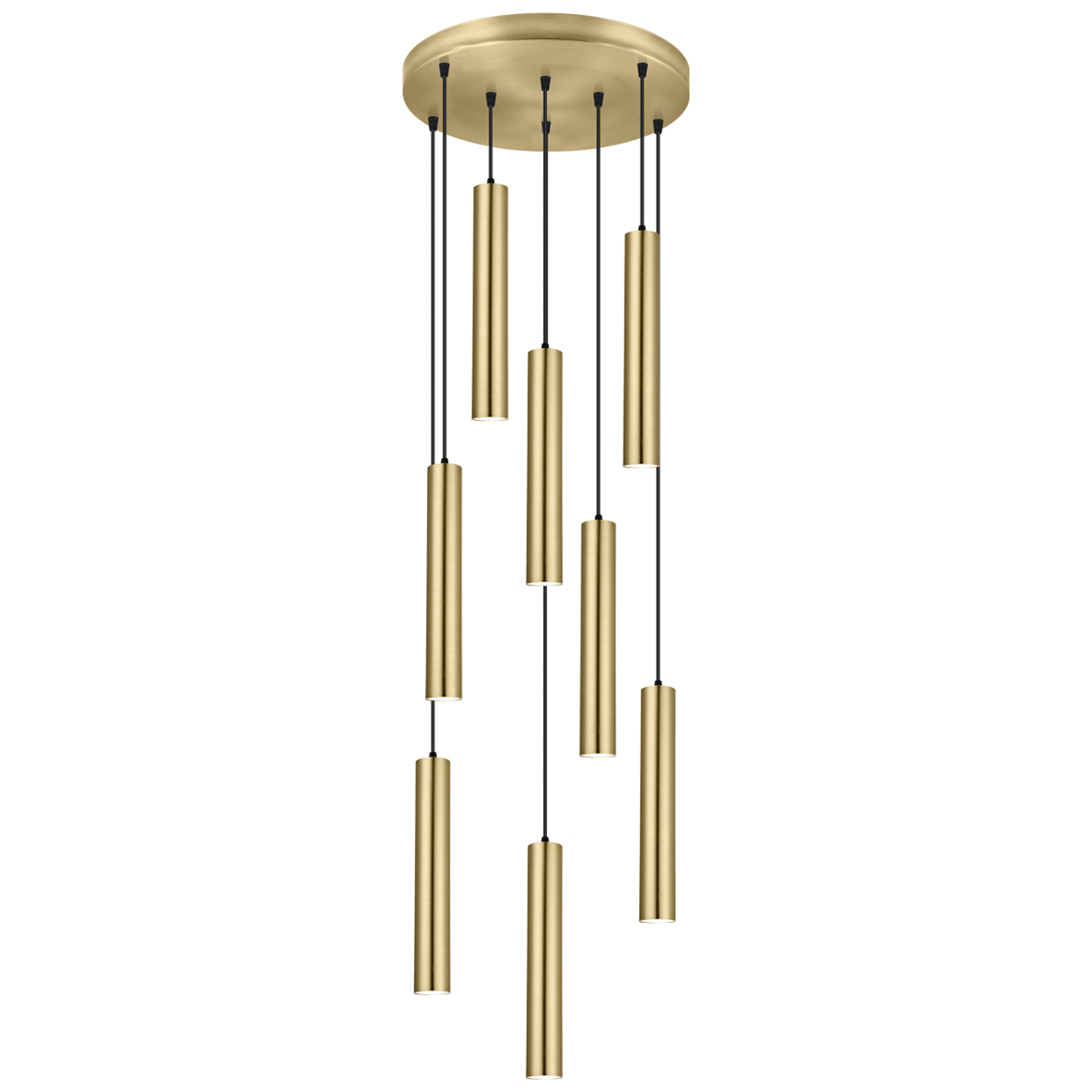 COLGANTE 8L. ANTIA LATÓN 8 X 40W GU-10