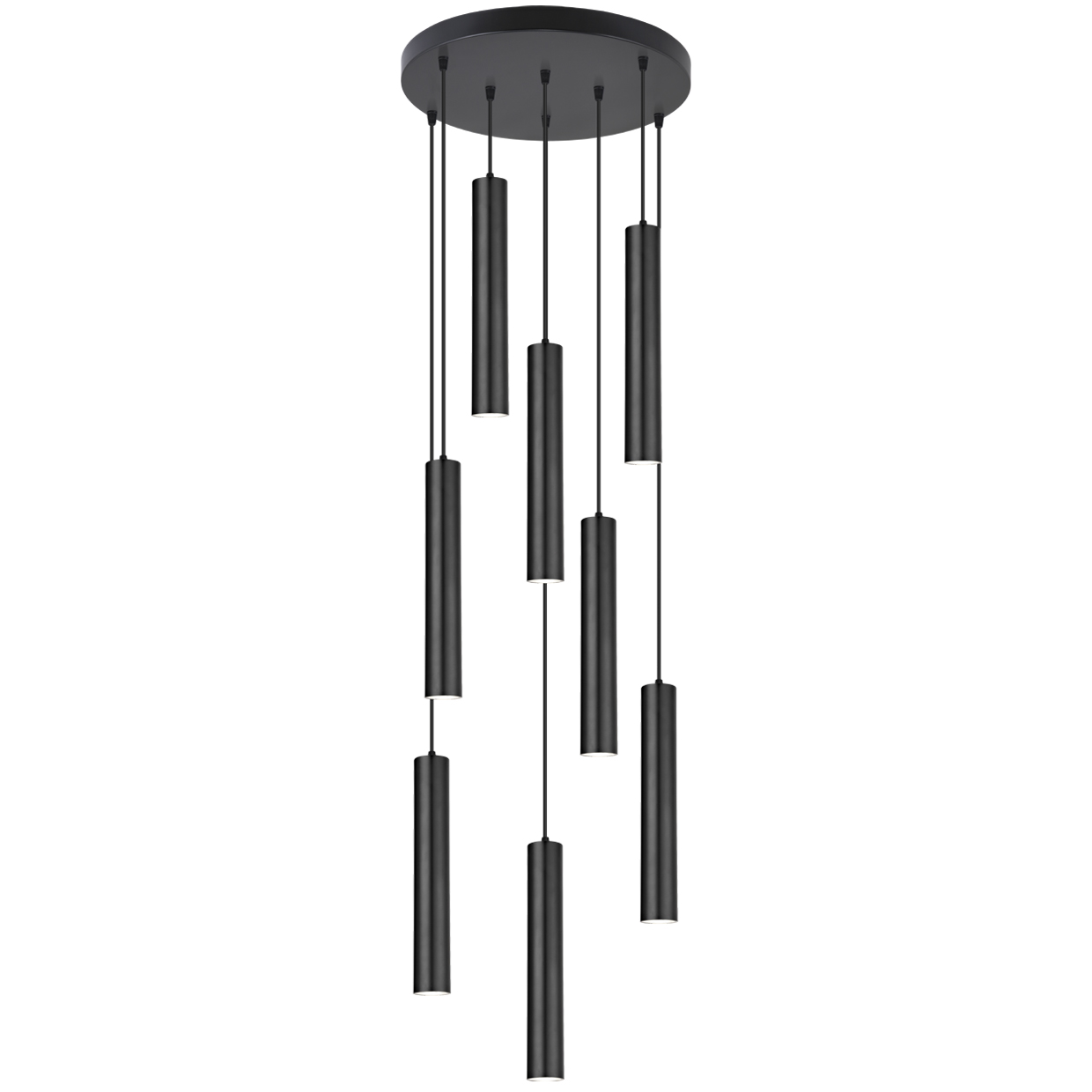 COLGANTE 8L. ANTIA NEGRO 8 X 40W GU-10