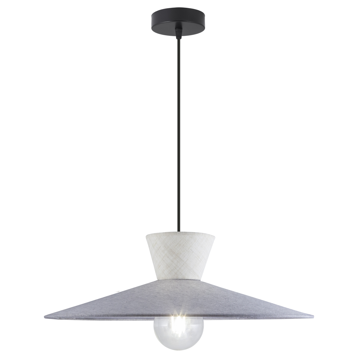 COLGANTE 1L. MERIDA GRIS/BEIG 1 X 60W E-27