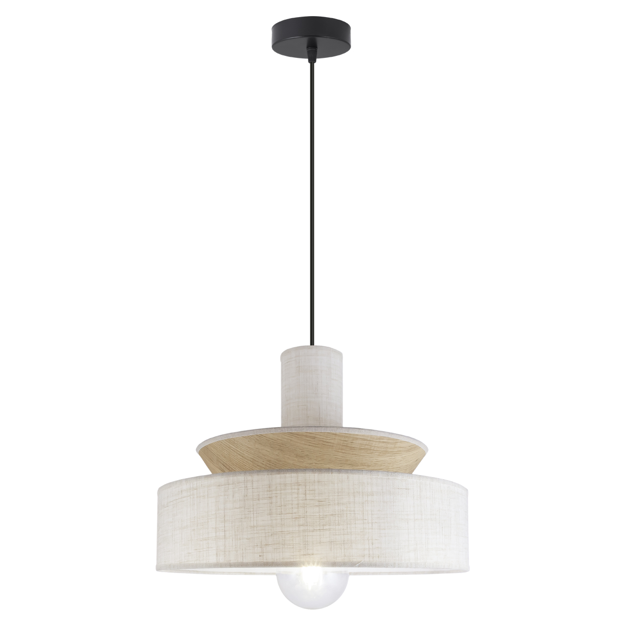 COLGANTE  MOHANA LINO TOSTADO 1 X 60W E-27