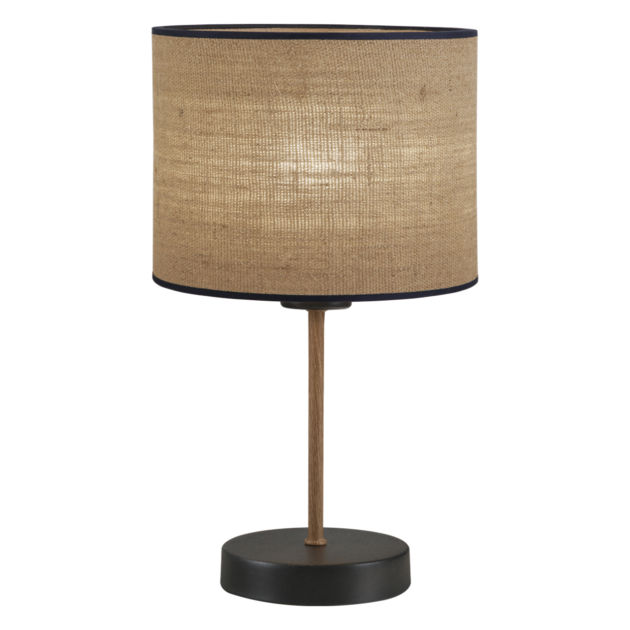 SOBREMESA BERTA NEGRO/MARRON 1 X 60W E-27