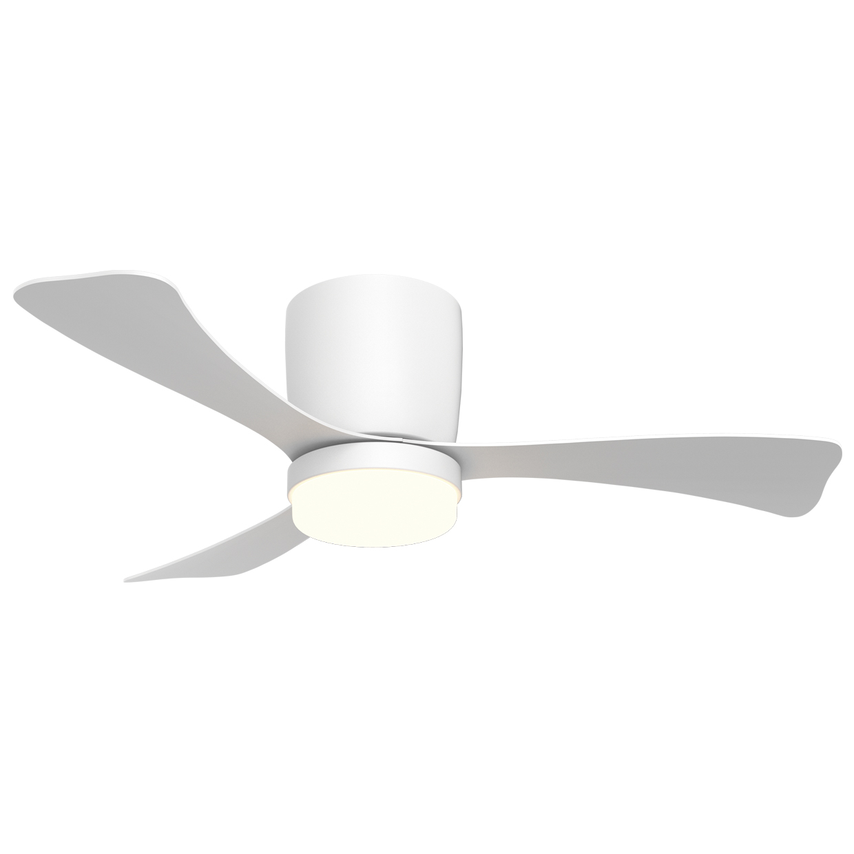 VENTILADOR KENT BLANCO 107CM 3 PALAS LED 18W