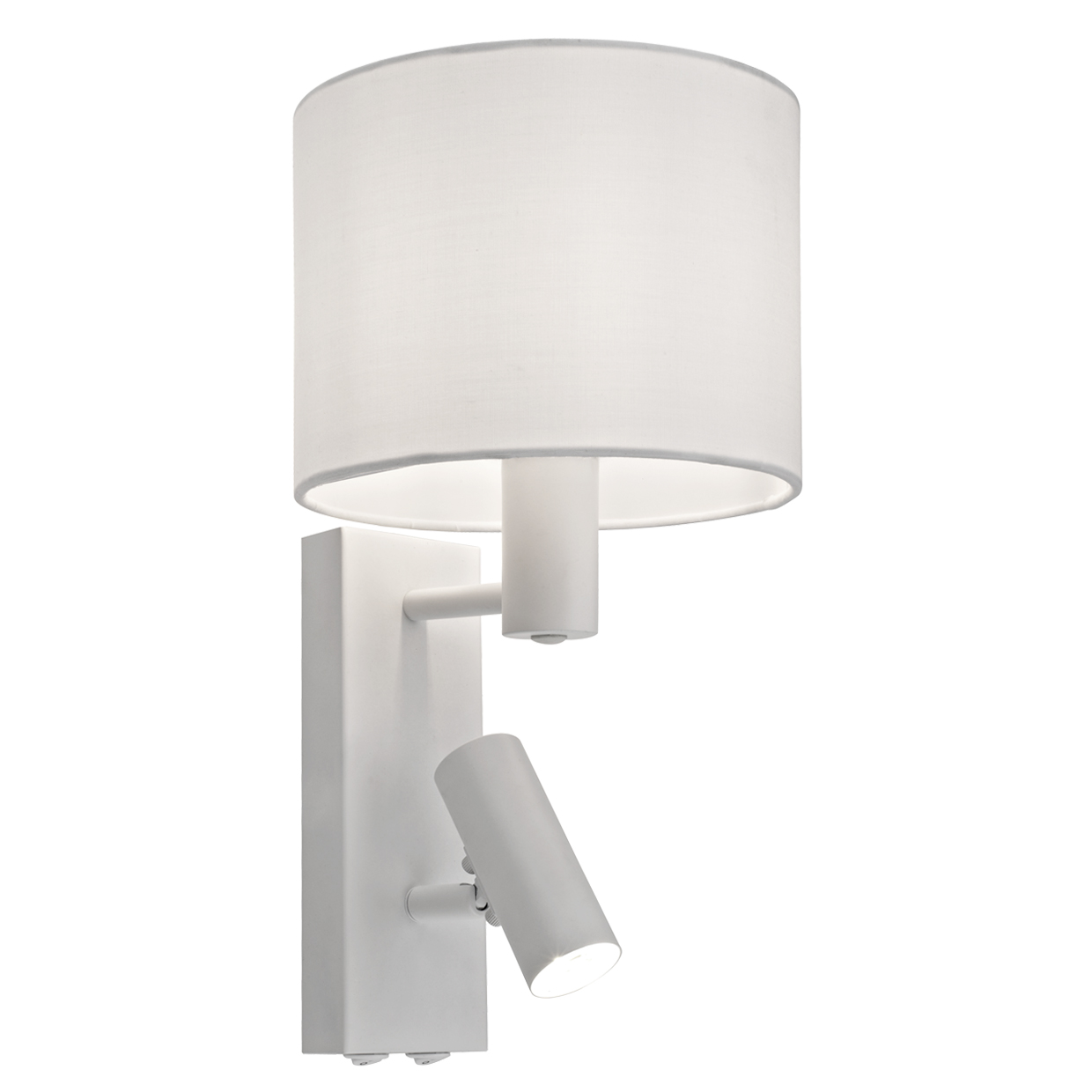 APLIQUE HERA BLANCO PANTALLA B 1 X E-14 + 1 X G9