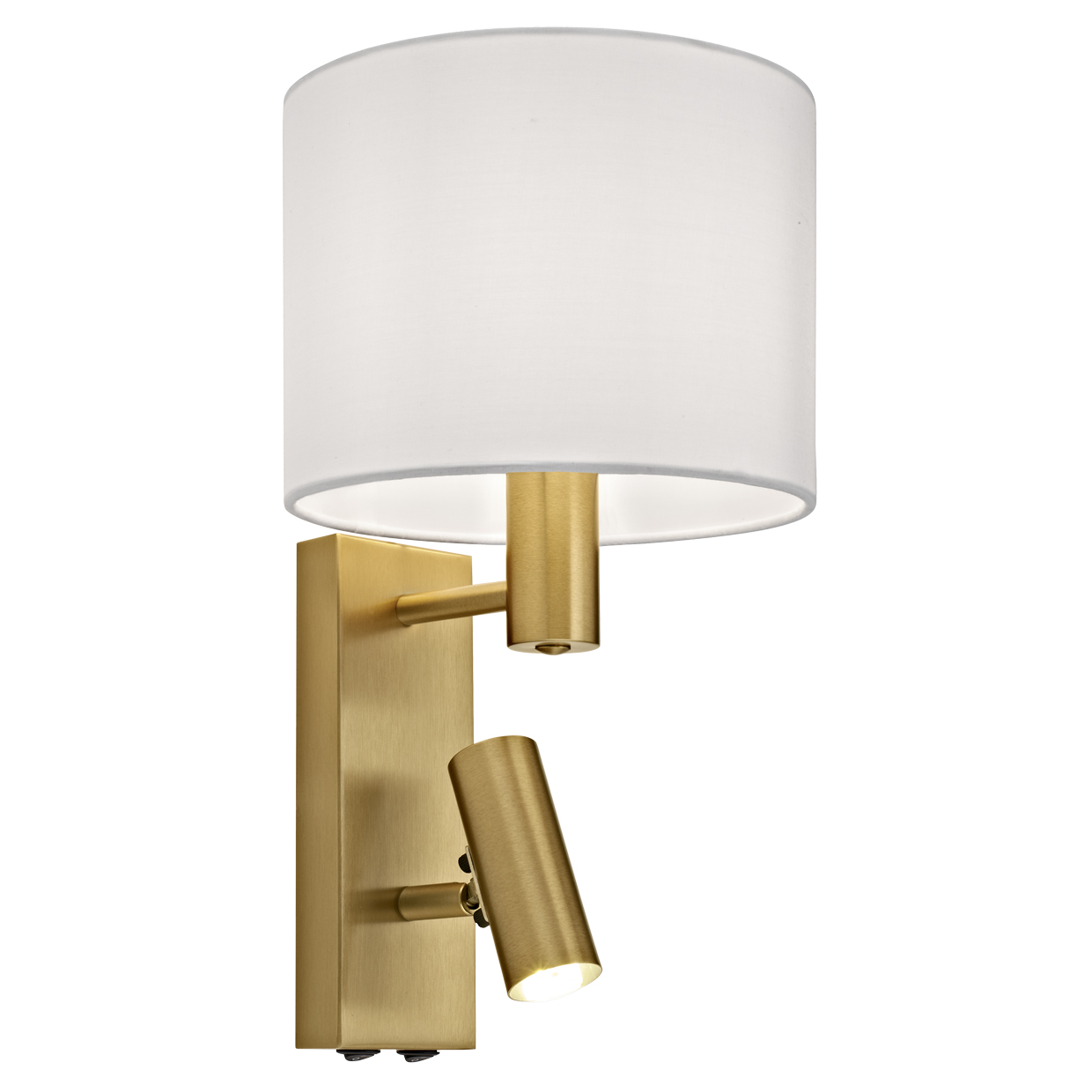 APLIQUE HERA LATON PANTALLA BL 1 X E-14 + 1 X G9