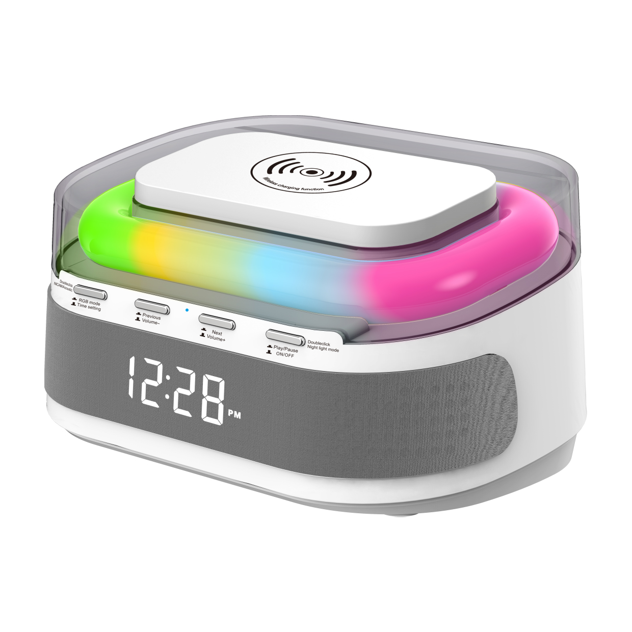 SOBREMESA BOLT BLANCO RGB LED – BATERIA RECARGABLE.