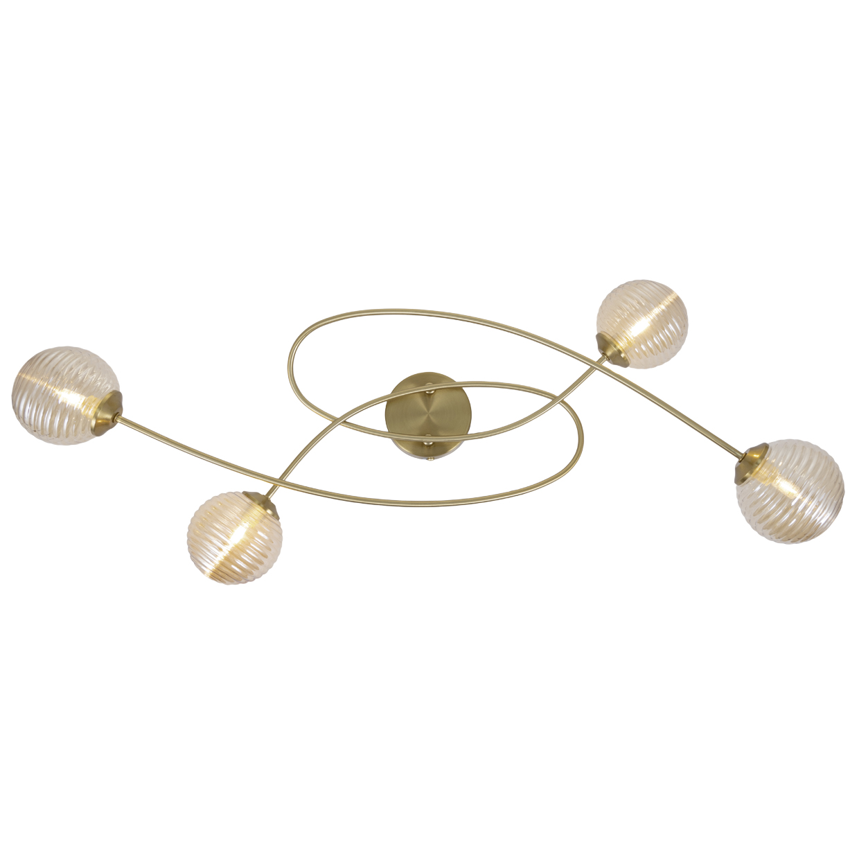 PLAFON 4L ROCHE LATON – AMBAR 4 X 30W G9