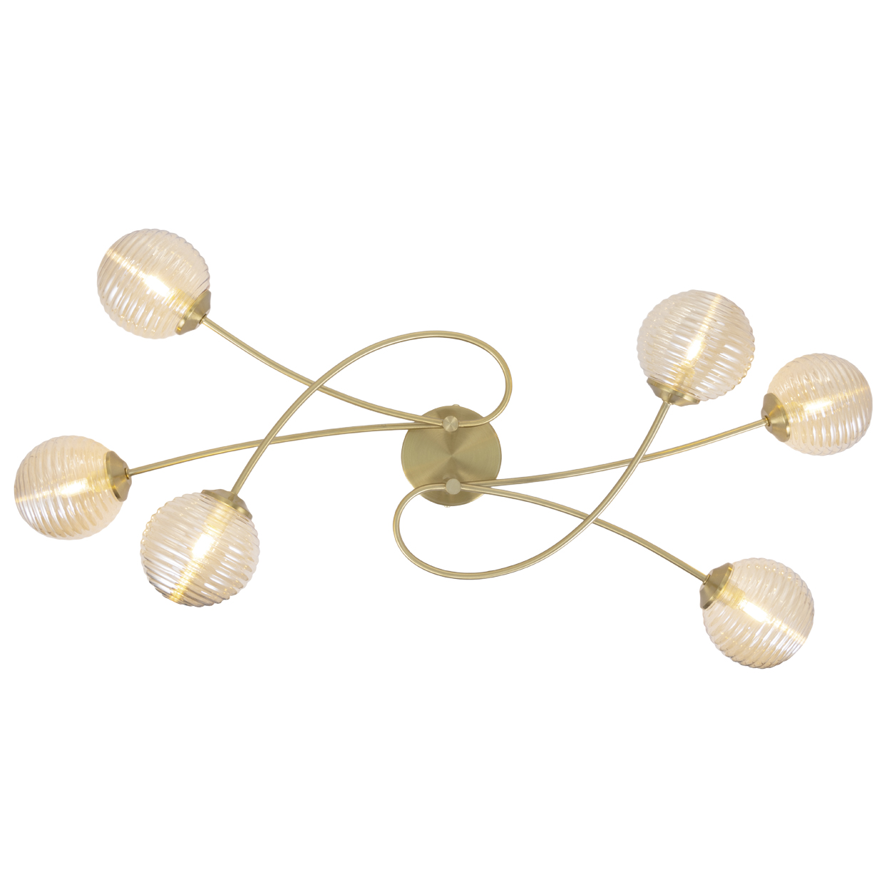 PLAFON 6L ROCHE LATON – AMBAR 6 X 30W G9