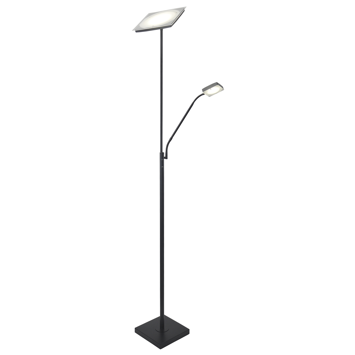 PIE SALON LAMBER NEGRO LED 30W+5W / 3180+300LM /4000K