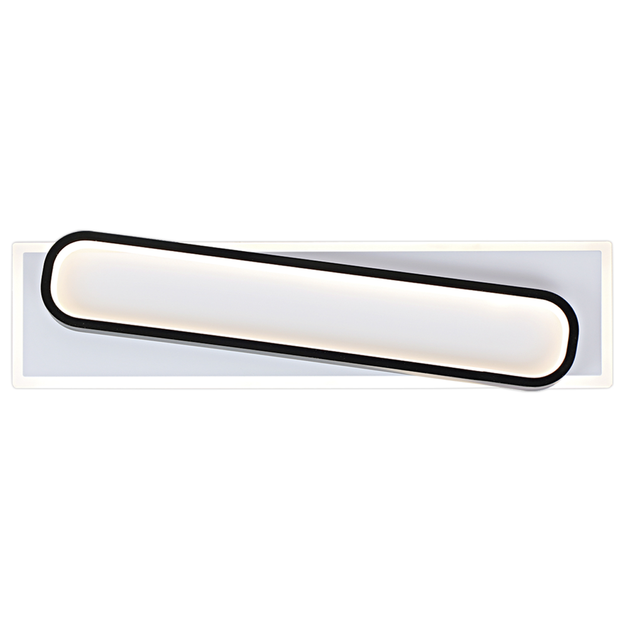 PLAFON LED MANTIS BLANCO-NEGRO LED 80W 5175LM 4000K- 80*18CM