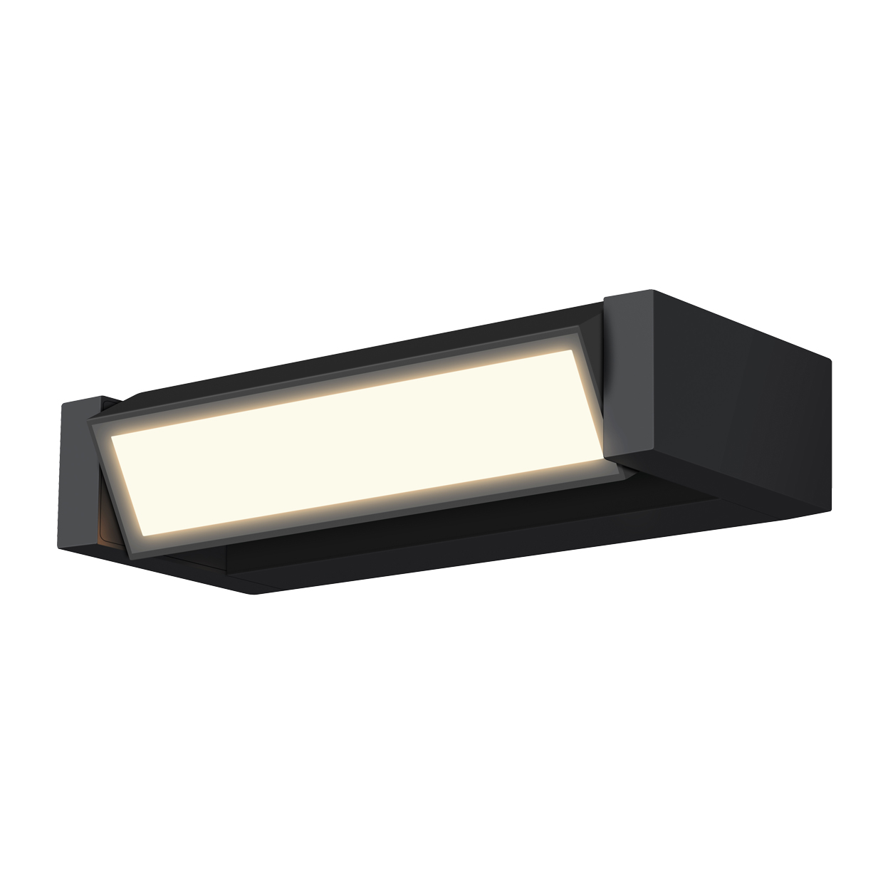 APLIQUE EXTERIOR LONGO NEGRO LED 12W 3000K