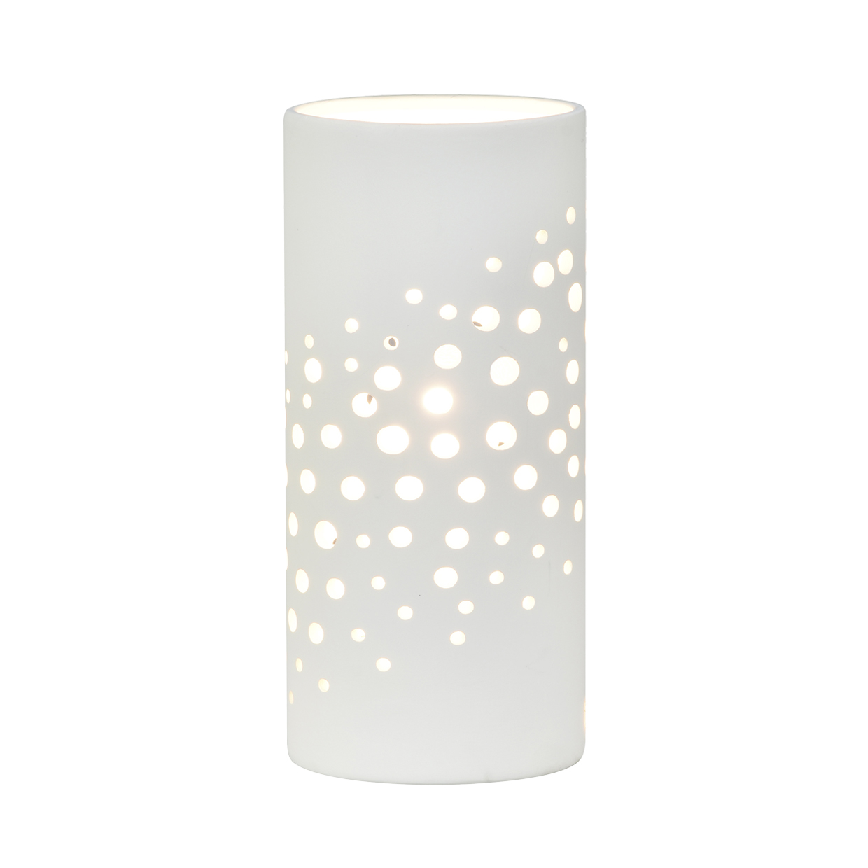 SOBREMESA CERAMICA LAVA BLANCO 1 X 40W E-14