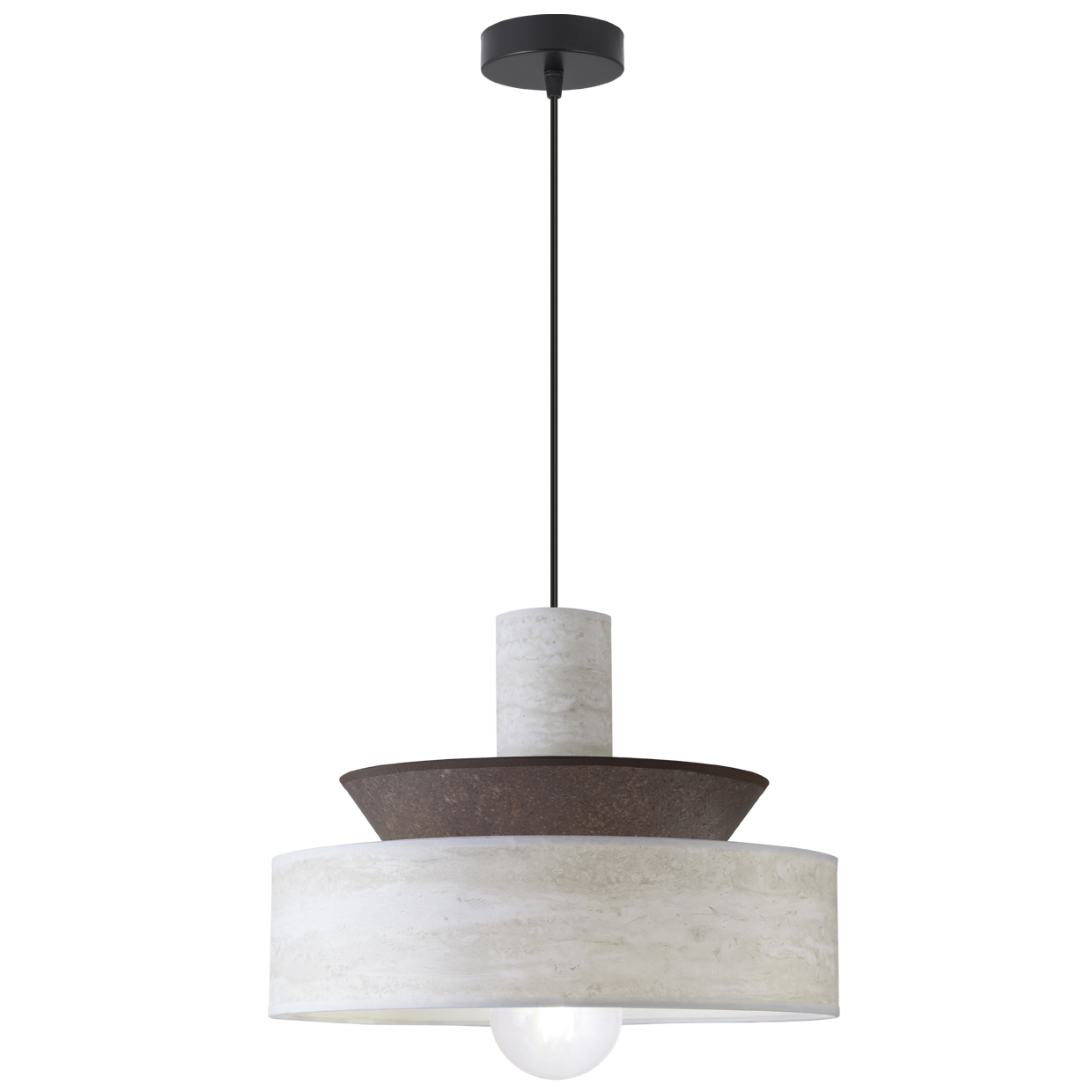 COLGANTE MOHANA MARMOL/OXIDO 1 X 60W E-27