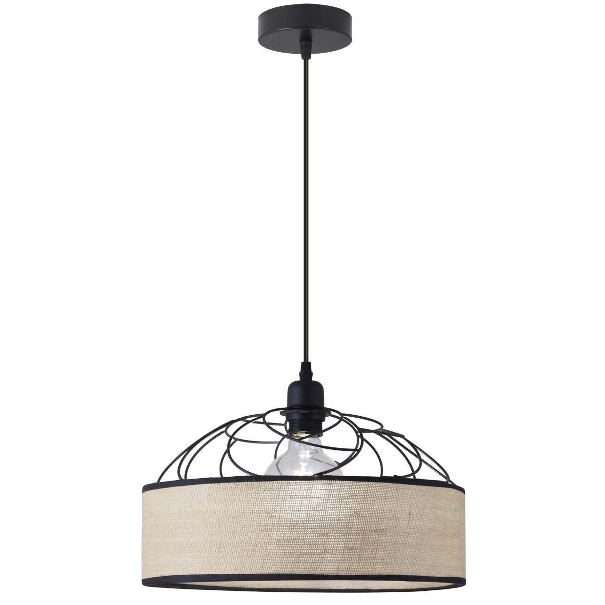 COLGANTE PRISON SACO MARRON 1 X 60W E-27