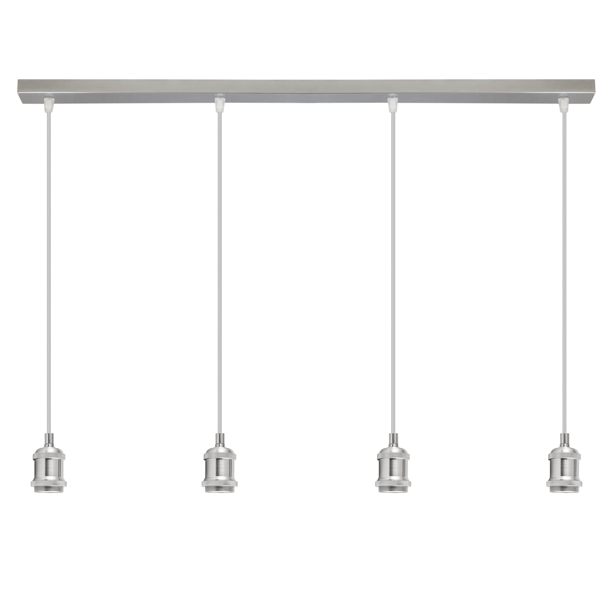 BARRA 4L ELKAN NIQUEL SATIN. 4 X 60W E-27