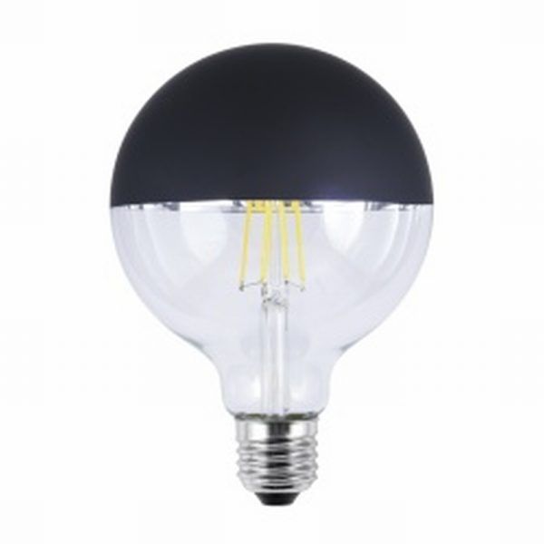 ELECTRICIDAD CERNUDA - BOMBILLA LED NEGRO MATE LED 6W 580LM 3000K - E-27